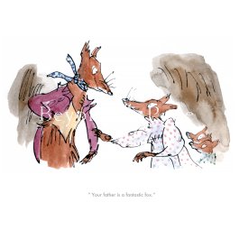 Quentin Blake Roald Dahl print - Fantastic Mr Fox