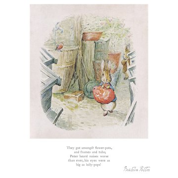 They got amongst flower-pots...