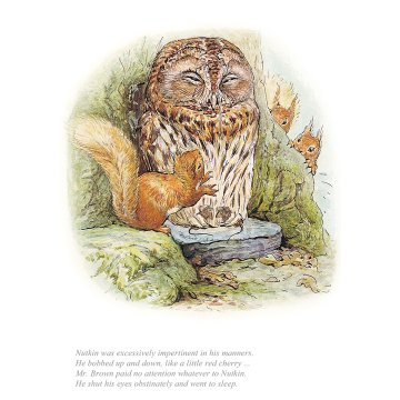 Mr Brown paid no attention to Squirrel Nutkin