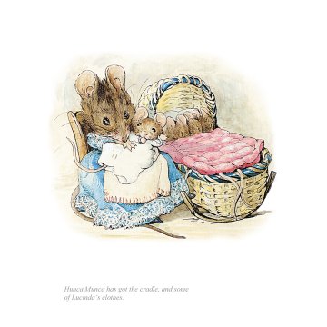 Hunca Munca has got the cradle