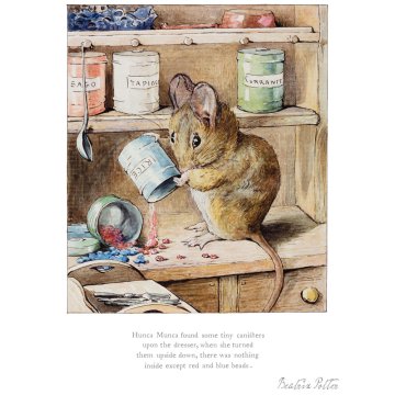 Beatrix-Potter-Hunca-Munca-found-some-tiny-canisters-print