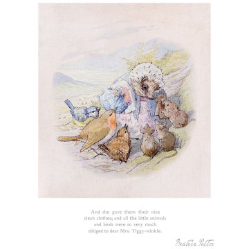 She gave them their nice clean clothes