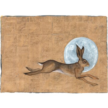 Jackie Morris print Hare and moon p1