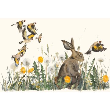Jackie Morris print Lost Words Dandelion with Hare p1
