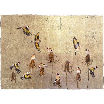 Jackie Morris print Seeds of Teasels Charm Voices of Birds p1