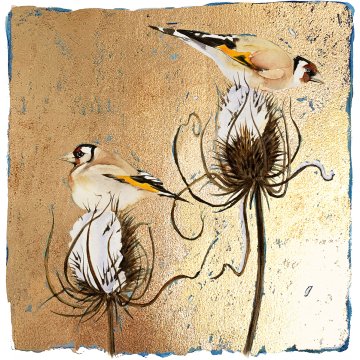 Jackie Morris print Winter Teasels p1