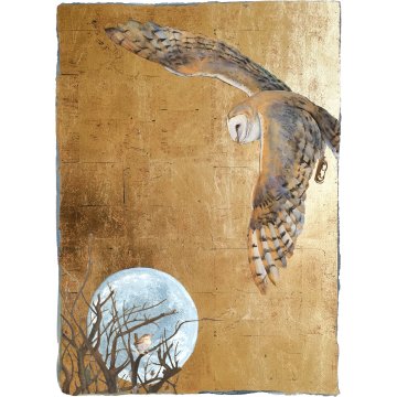 Jackie Morris print Wren Sang the Moon to Rise p1