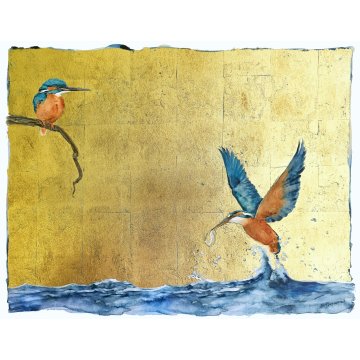 Jackie Morris - The Book of Birds - Kingfisher print