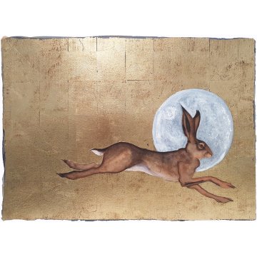 Jackie Morris print Hare and moon premium p1