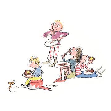 Quentin Blake print - chocolate