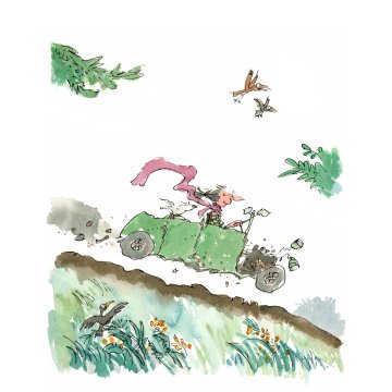 Quentin Blake print - Mrs Armitage