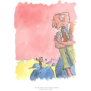 Quentin Blake Roald Dahl print - BFG