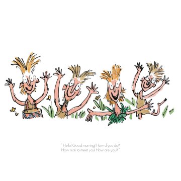 Quentin Blake Roald Dahl print - Charlie Chocolate Factory