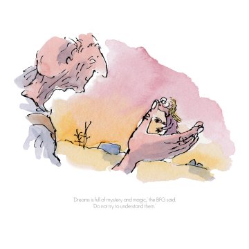 Quentin Blake Roald Dahl print - BFG
