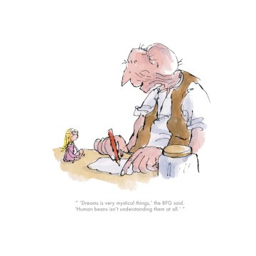 Quentin Blake Roald Dahl print - BFG