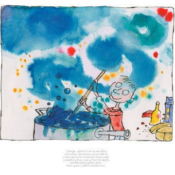 Quentin Blake Roald Dahl print - George's Marvellous Medicine