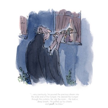 Quentin Blake Roald Dahl print - BFG