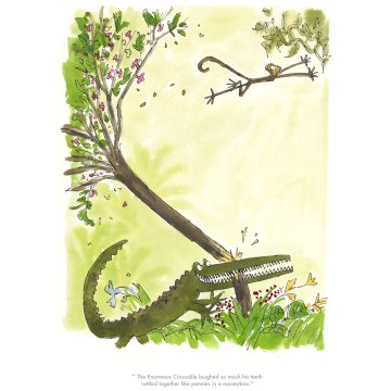 Quentin Blake Roald Dahl print - Enormous Crocodile