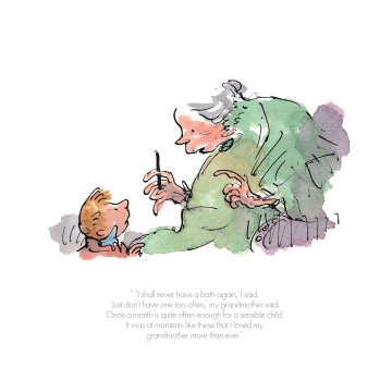 Quentin Blake Roald Dahl print - Witches