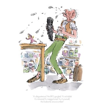 Quentin Blake Roald Dahl print - BFG
