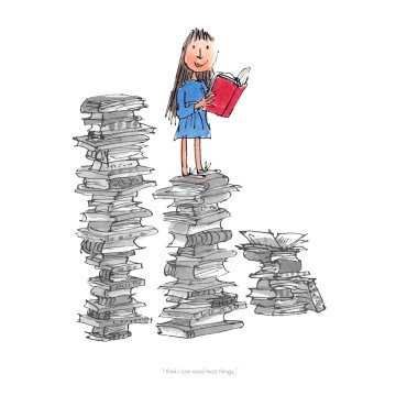 Quentin Blake Roald Dahl print - Matilda
