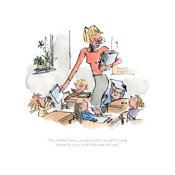 Quentin Blake Roald Dahl print - Matilda