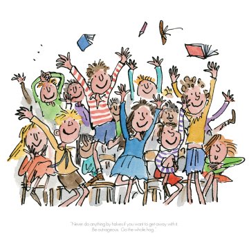 Quentin Blake Roald Dahl print - Matilda