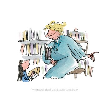 Quentin Blake Roald Dahl print - Matilda