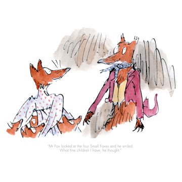 Quentin Blake Roald Dahl print - Fantastic Mr Fox