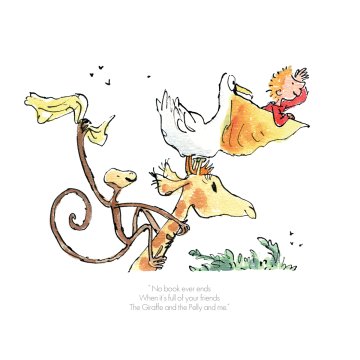 Quentin Blake Roald Dahl print - Giraffe Pelly Me