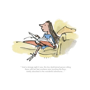 Quentin Blake Roald Dahl print - Matilda