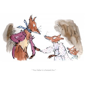 Quentin Blake Roald Dahl print - Fantastic Mr Fox
