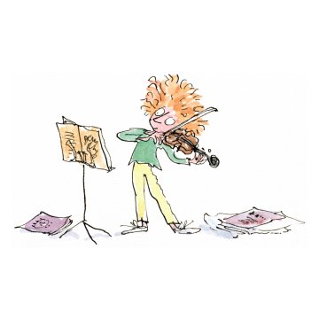 quentin-blake-she-is-brillian-when-she-plays-the-violin-signed-print