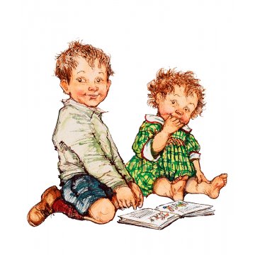 Alfie and Annie Rose Reading